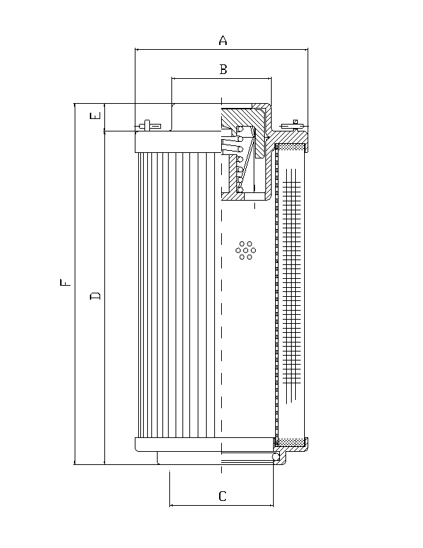 RHR30S25B Hydraulikfilterelement (Rücklauffilter)