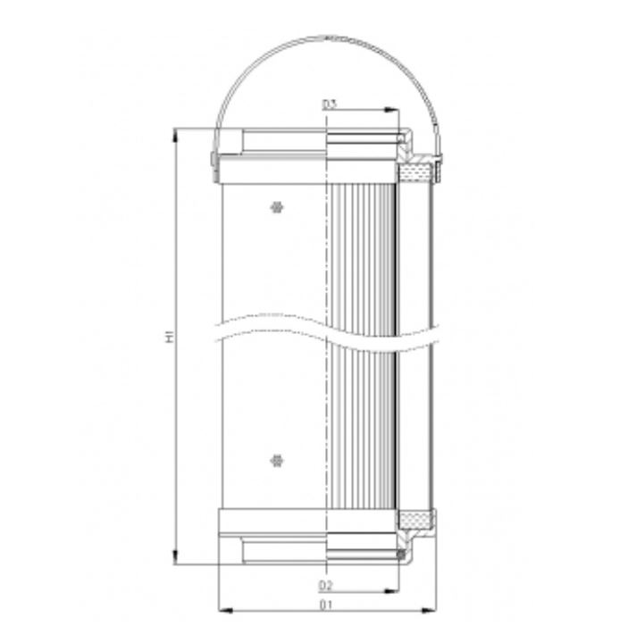 C221G10V Hydraulikfilterelement (coreless)