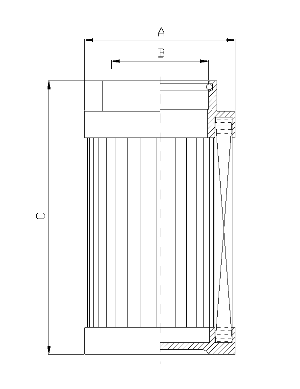 C212G03V Hydraulikfilterelement (coreless)